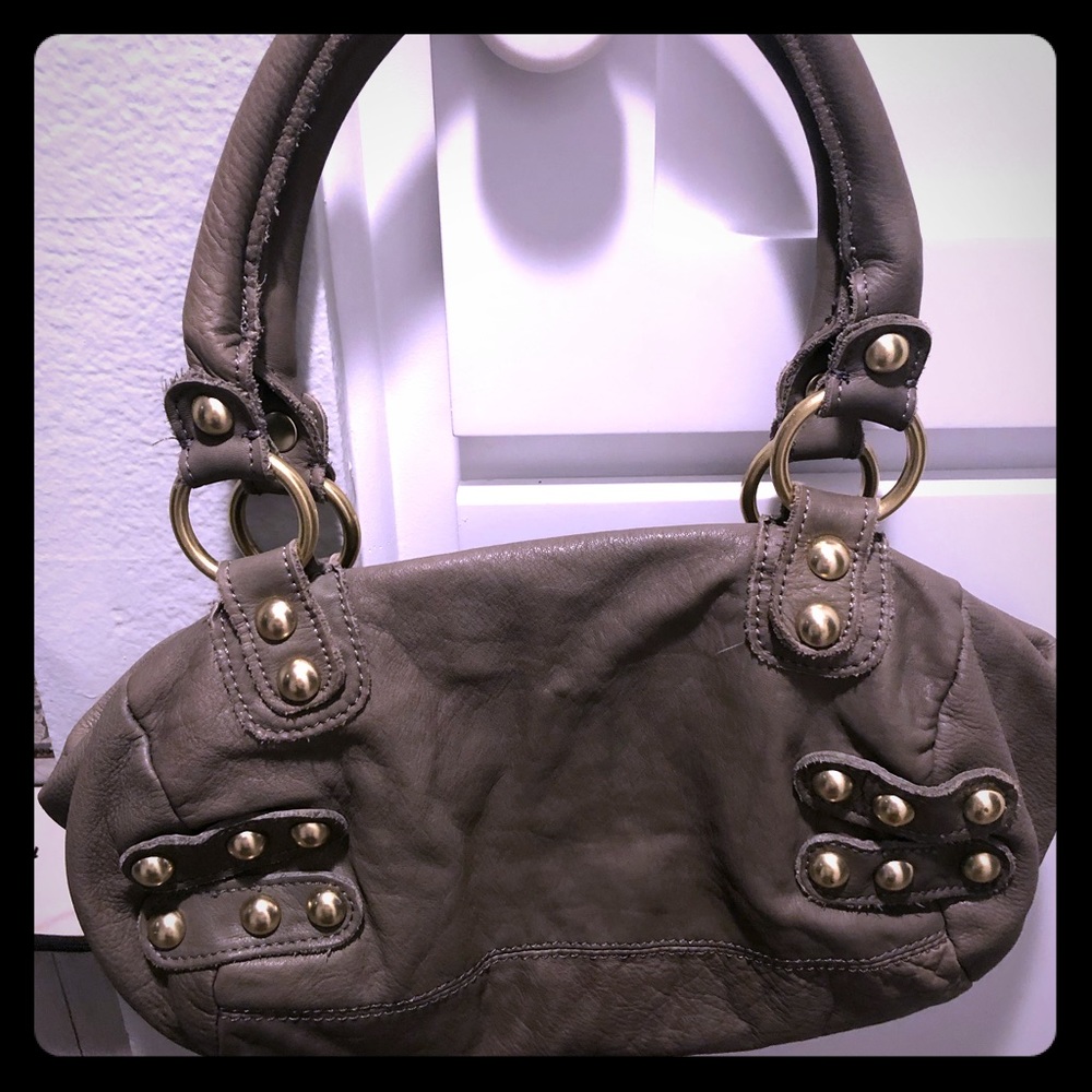 Linea Pelle green leather purse